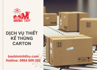 DỊCH VỤ THIẾT KẾ THÙNG CARTON