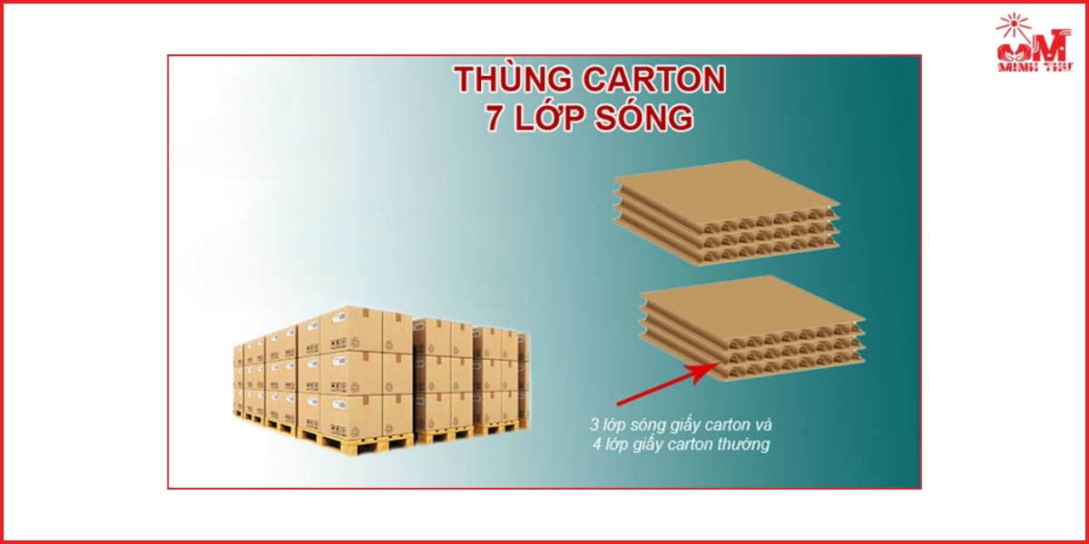 Cấu tạo của thùng carton 7 lớp