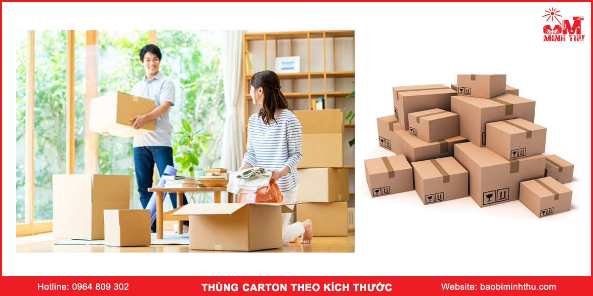 Công dụng thùng carton theo kích thước