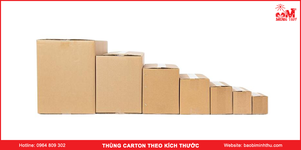 công dụng thùng carton theo kích thước