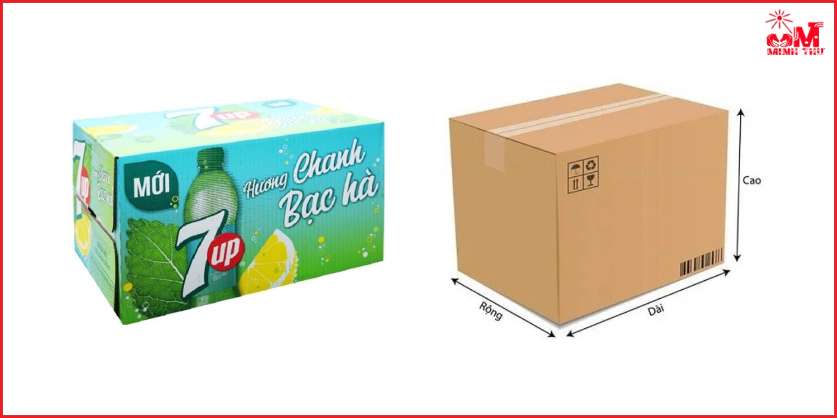 Lưu ý về thùng carton đựng nước ngọt